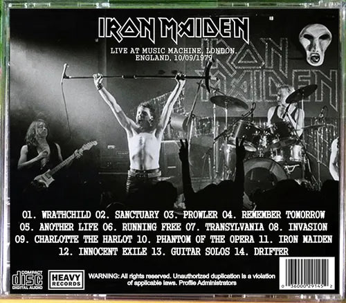 Iron Maiden - Live At The Music Machine 1979 CD