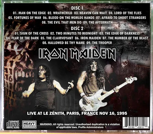Iron Maiden - X-Factor In Paris 2xCD