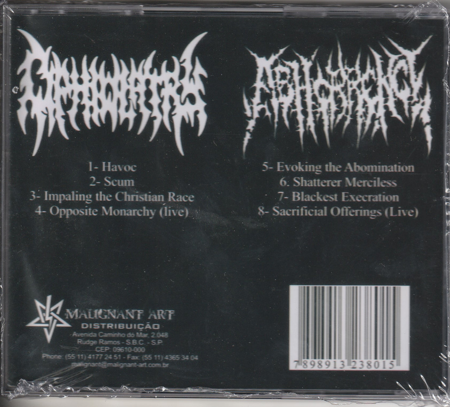 Ophiolatry / Abhorrence - Impaling The Christian Race CD