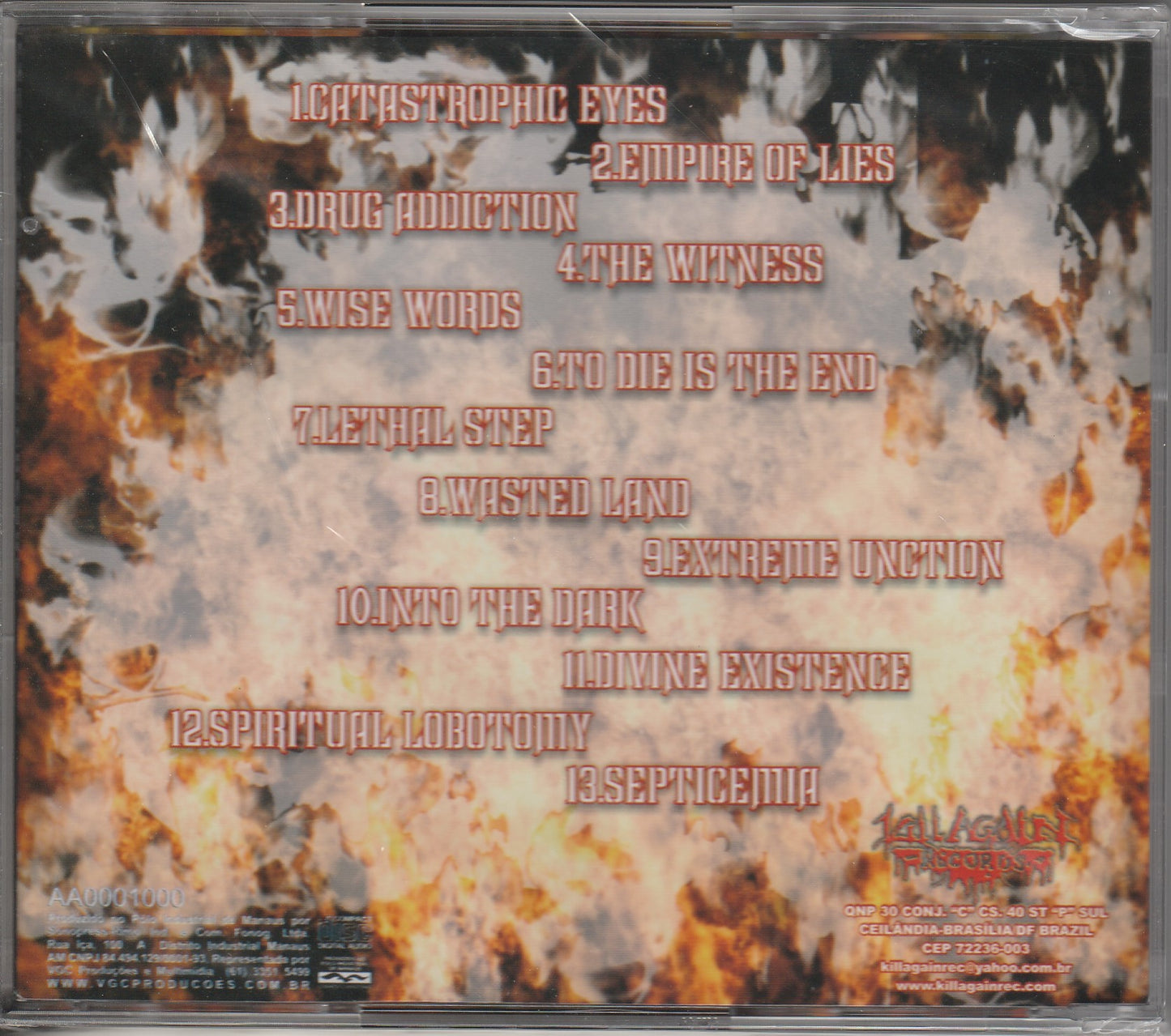 Sacrario - Catastrophic Eyes CD