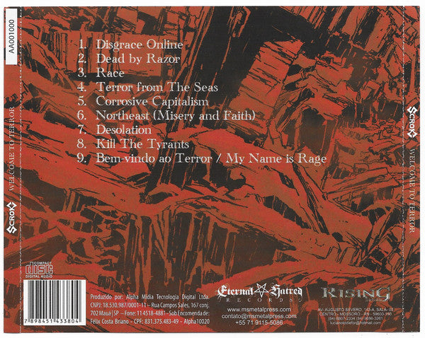 Scrok - Welcome To Terror - CD