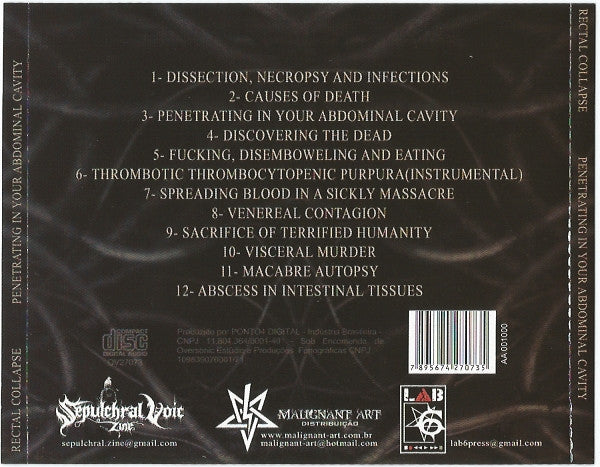 Rectal Collapse - Penetrating In Your Abdominal Cavity - CD