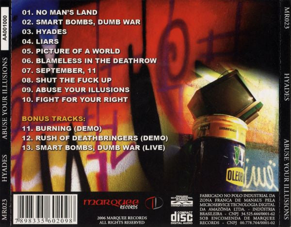 Hyades - Abuse Your Illusions - CD