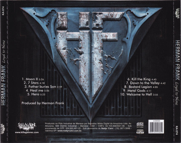 Herman Frank - Loyal To None - CD
