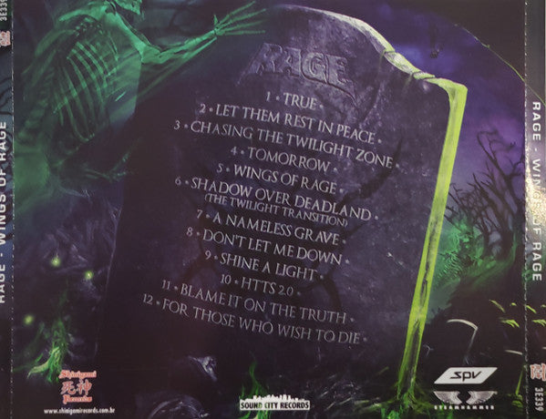 Rage - Wings Of Rage - CD