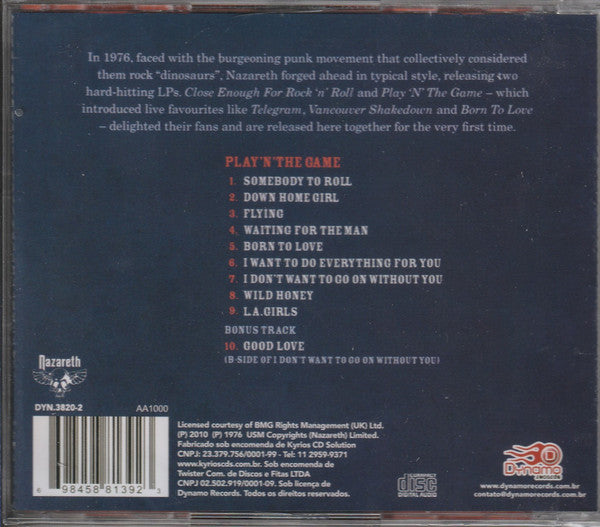 Nazareth - Play 'N' The Game - CD