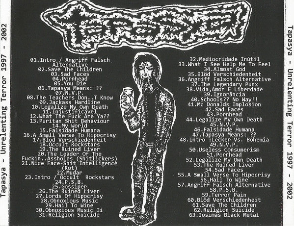 Tapasya - Unrelenting Terror 1997-2002 - CD