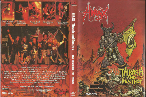 Hirax - Thrash And Destroy - DVD + CD