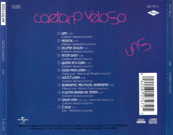 Caetano Veloso - Uns - CD