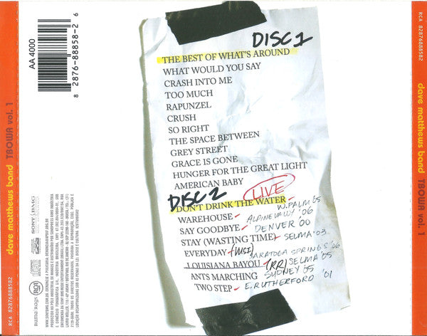 Dave Matthews Band - The Best Of What's Around Vol. 01 - 2xCD