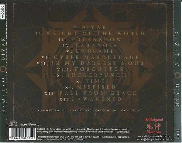 S.O.T.O. - Divak - CD