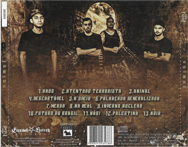 Odio Ao Extremo - Animal - CD