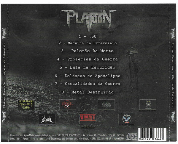 Platoon - Máquina de Extermínio - CD