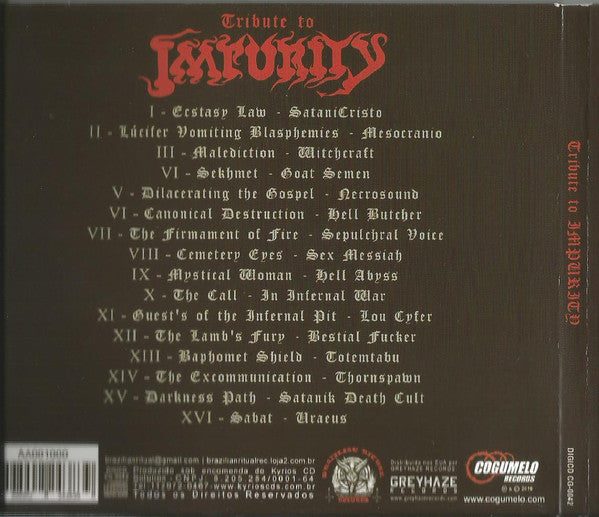 Various - Tribute To Impurity - CD