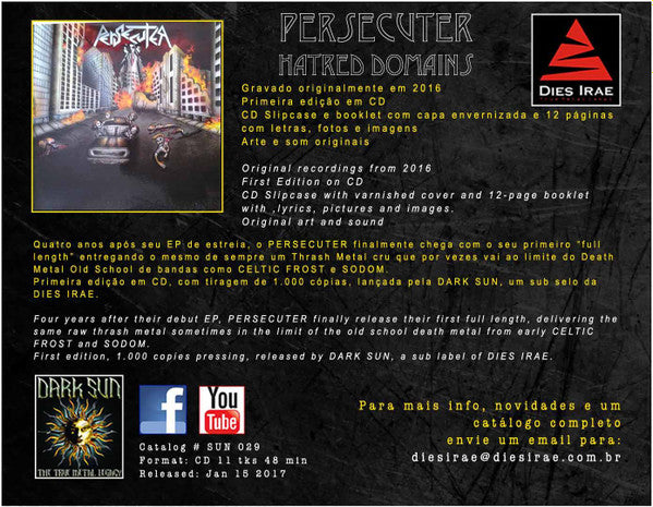 Persecuter - The Hatred Domains - CD