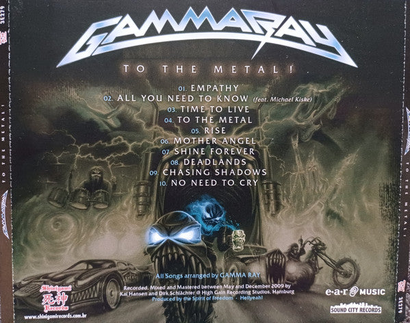 Gamma Ray - To The Metal! - CD