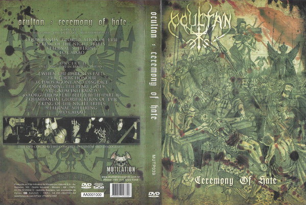 Ocultan - Ceremony Of Hate - DVD