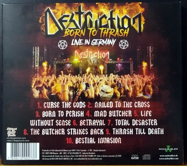 Destruction - Born To Thrash (Live In Germany) - CD