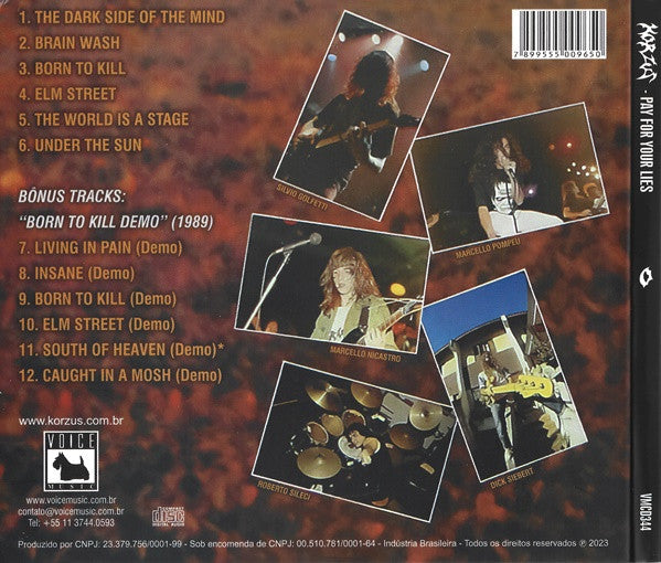 Korzus - Pay For Your Lies - CD