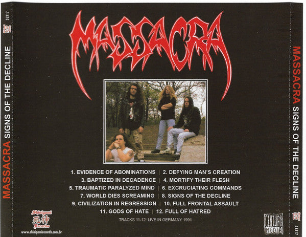 Massacra - Signs Of The Decline - CD