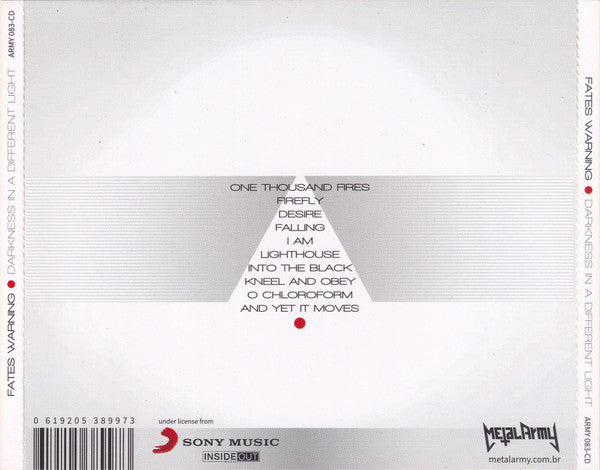 Fates Warning - Darkness In A Different Light - CD