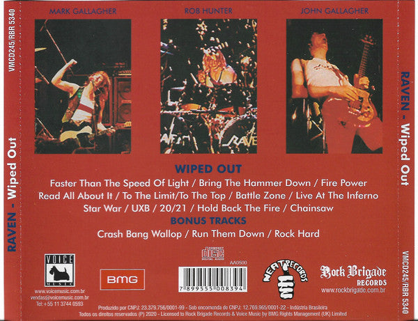 Raven - Wiped Out - CD