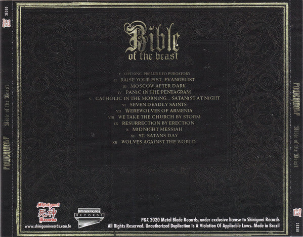 Powerwolf - Bible Of The Beast - CD
