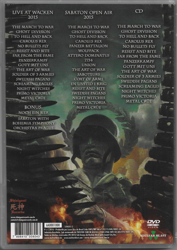 Sabaton - Heroes On Tour - 2xDVD + CD