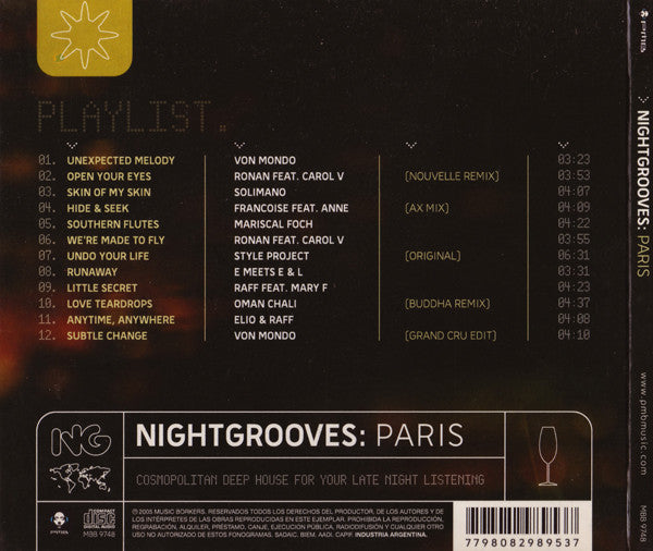 Various - Nightgrooves: Paris - CD