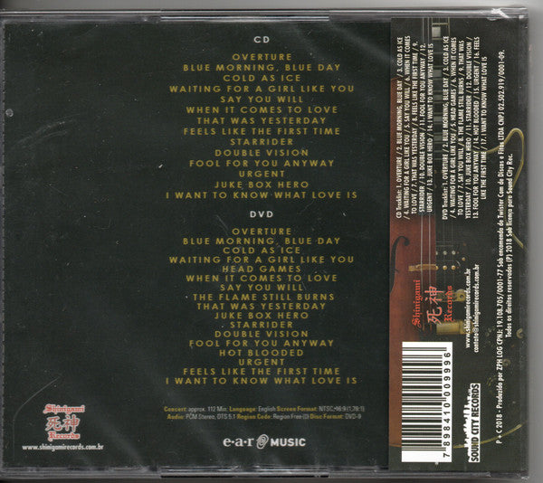 Foreigner With The 21st Century Symphony Orchestra & Chorus - Foreigner With The 21st Century Symphony Orchestra & Chorus - CD + DVD