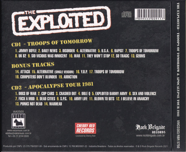The Exploited - Troops Of Tomorrow & Apocalypse Tour 1981 - 2xCD