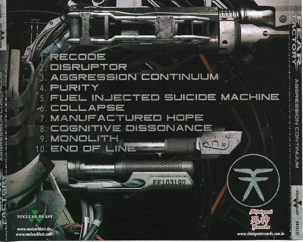 Fear Factory - Aggression Continuum - CD