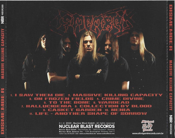 Dismember - Massive Killing Capacity - CD