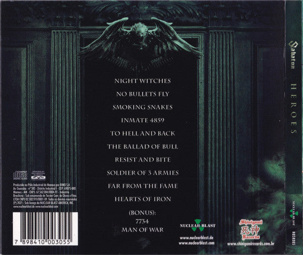 Sabaton - Heroes - CD