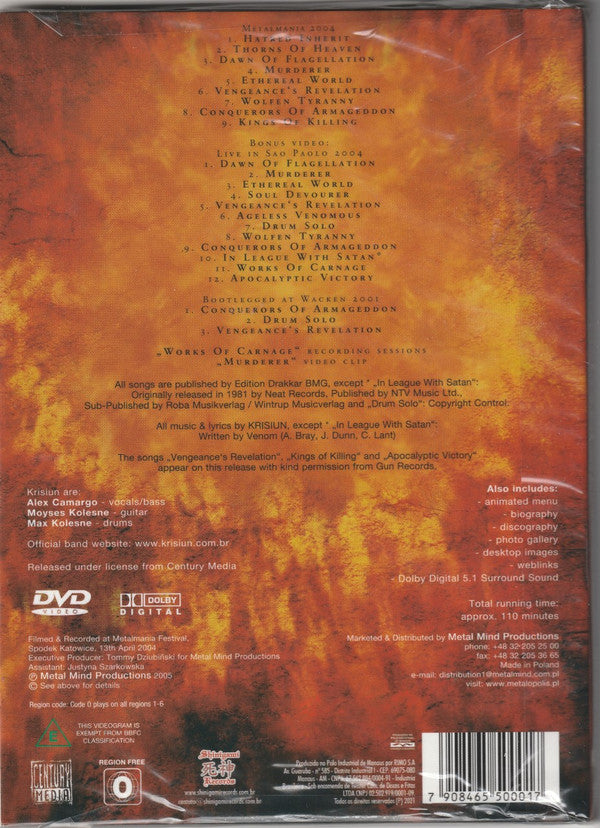 Krisiun - Live Armageddon - DVD