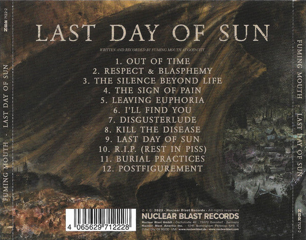 Fuming Mouth - Last Day Of Sun - CD
