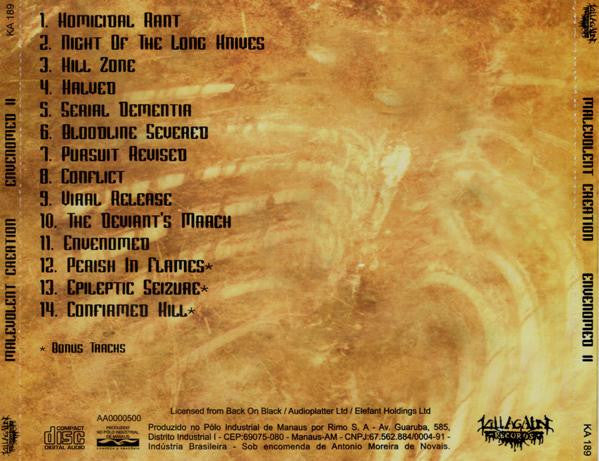 Malevolent Creation - Envenomed II - CD