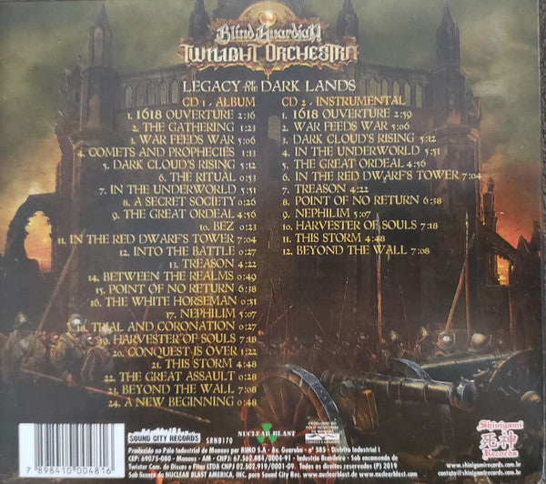 Blind Guardian Twilight Orchestra - Legacy Of The Dark Lands - CD