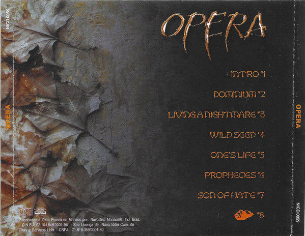 Opera - Living A Nightmare - CD