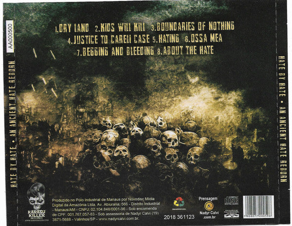 Hate By Hate - An Ancient Hate Reborn - CD