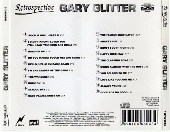 Gary Glitter - Retrospective - CD
