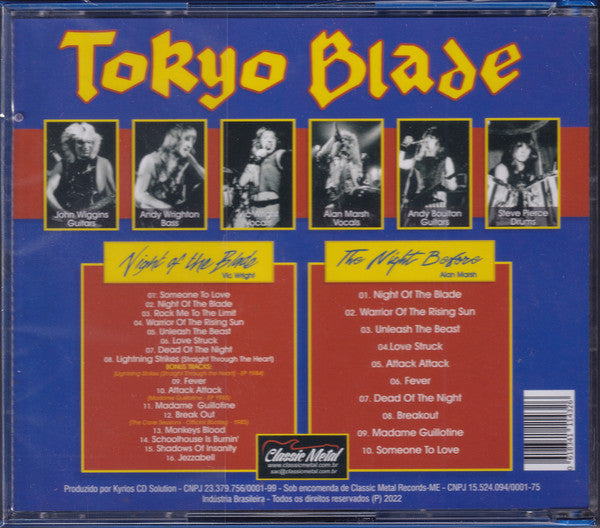 Tokyo Blade - Night Of The Blade + The Night Before - CD