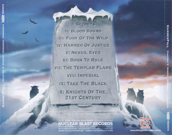 HammerFall - Chapter V: Unbent, Unbowed, Unbroken - CD