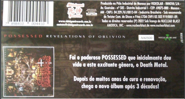 Possessed - Revelations Of Oblivion - CD