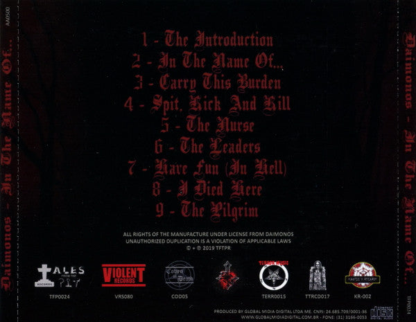Daimonos - In The Name Of... - CD