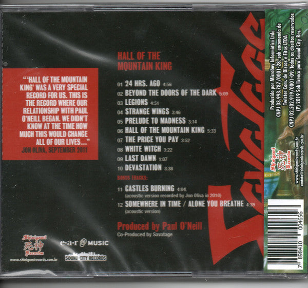 Savatage - Hall Of The Mountain King - CD