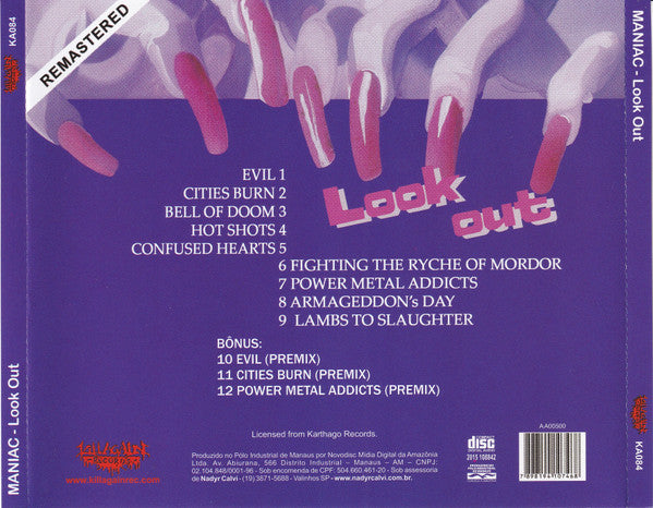 Maniac - Look Out - CD