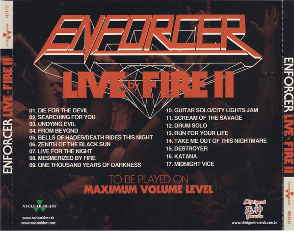 Enforcer - Live By Fire II - CD