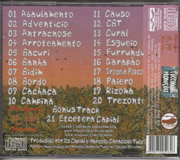 Os Capial - Grozéia Popcorn do Campo - CD