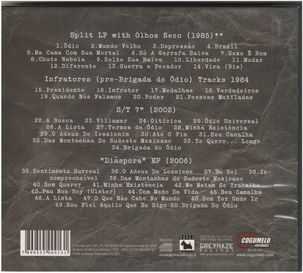 Brigada Do Ódio - Diáspora - CD